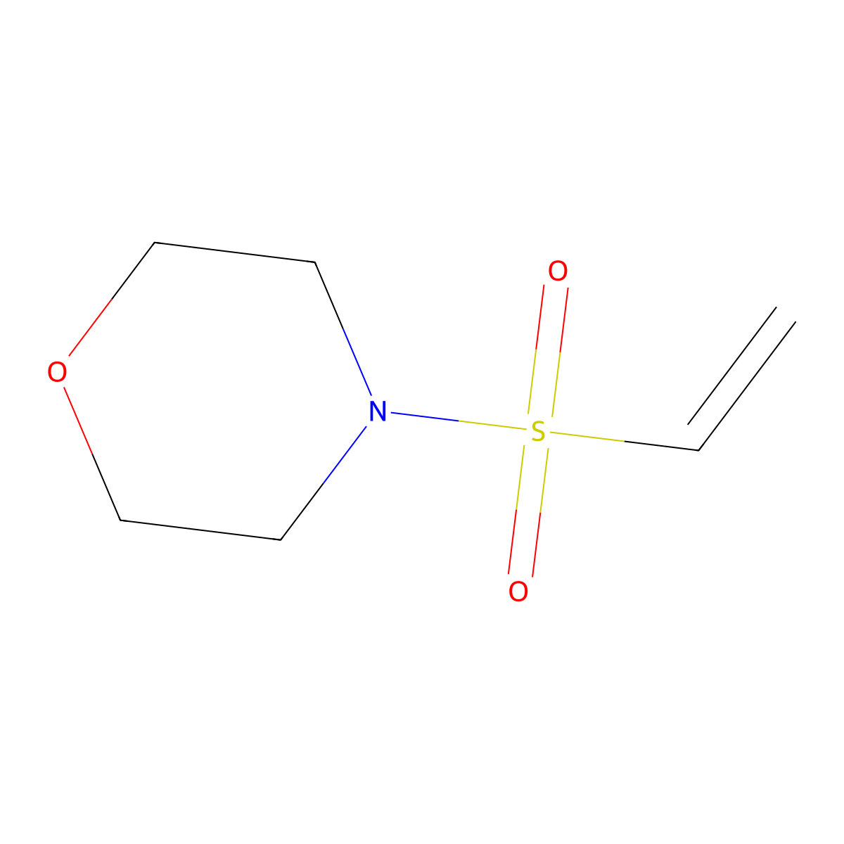 4-Vinylsulfonyl-morpholine molecular structure, CAS 41067-80-5
