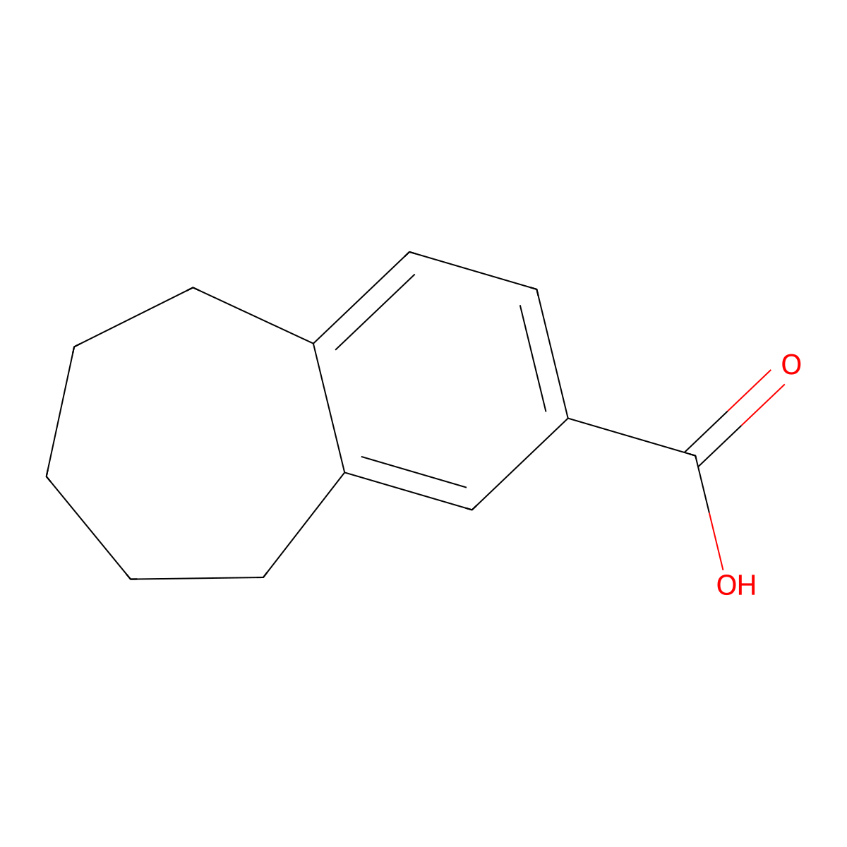 6,7,8,9-Tetrahydro-5H-benzo[7]annulene-2-carboxylic acid molecular structure, CAS 41068-24-0