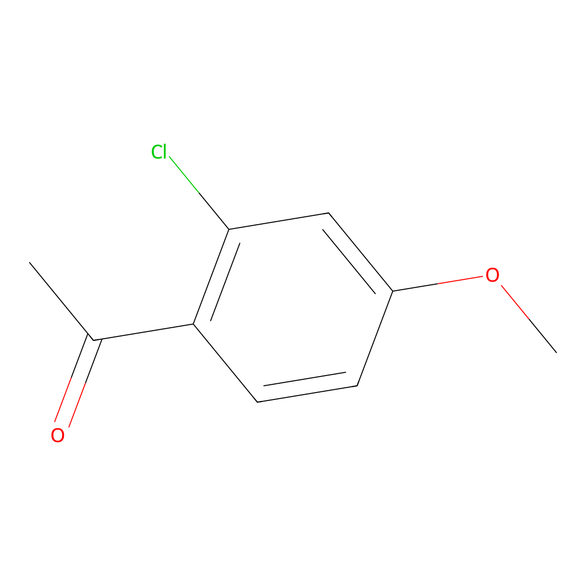 1-(2-Chloro-4-methoxyphenyl)ethan-1-one molecular structure, CAS 41068-36-4