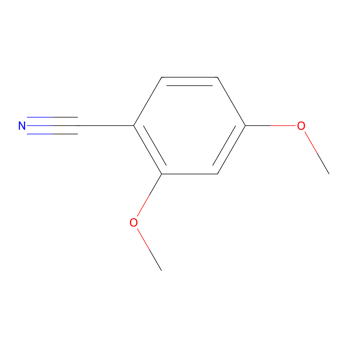 2,4-Dimethoxybenzonitrile molecular structure, CAS 4107-65-7