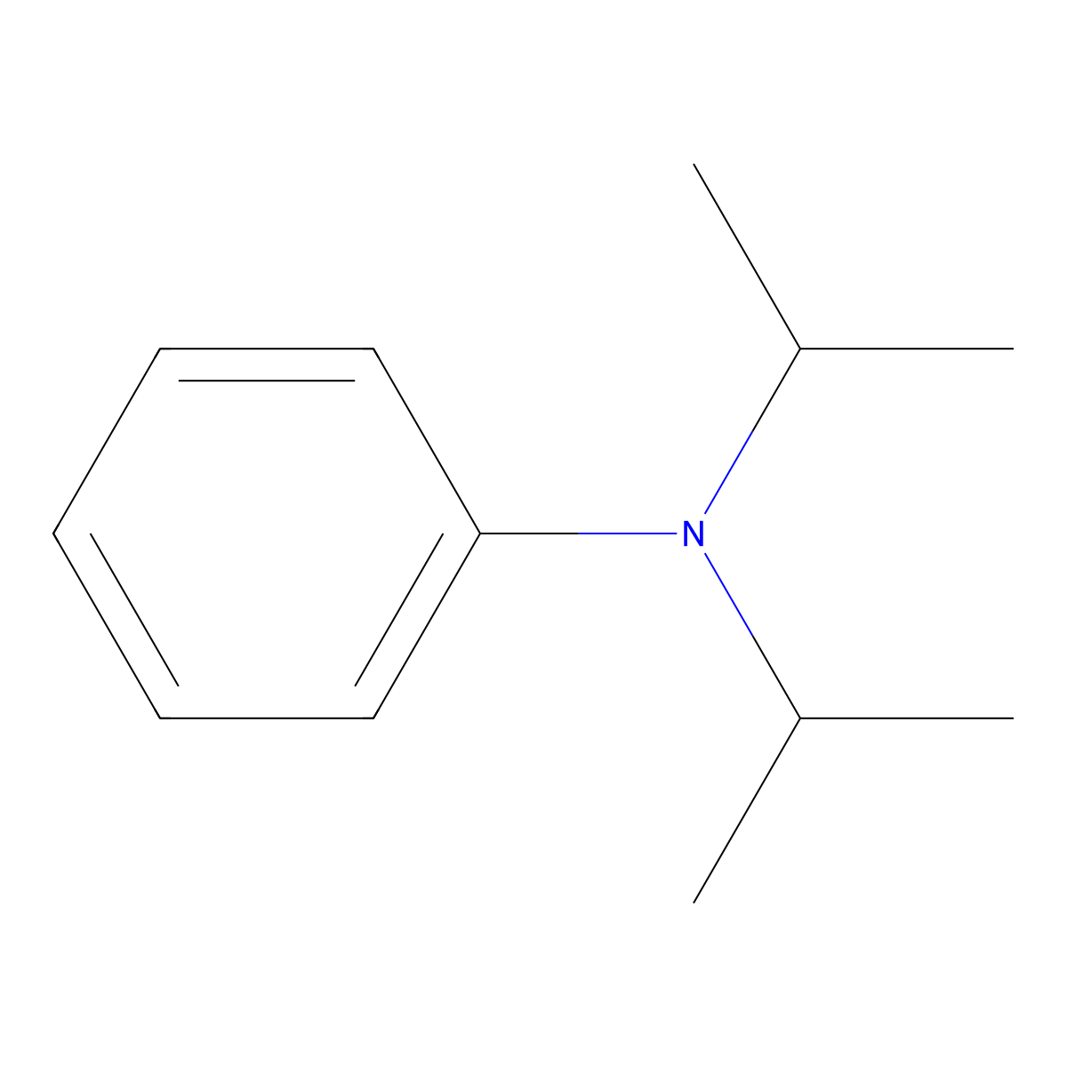 N,N-Diisopropylaniline molecular structure, CAS 4107-98-6