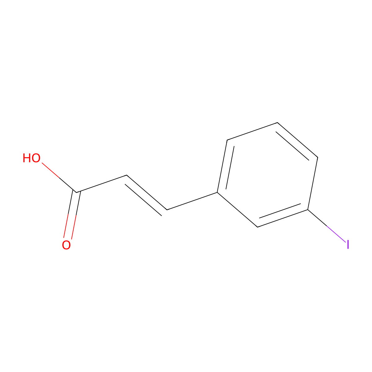 3-(3-Iodophenyl)acrylic acid molecular structure, CAS 41070-12-6