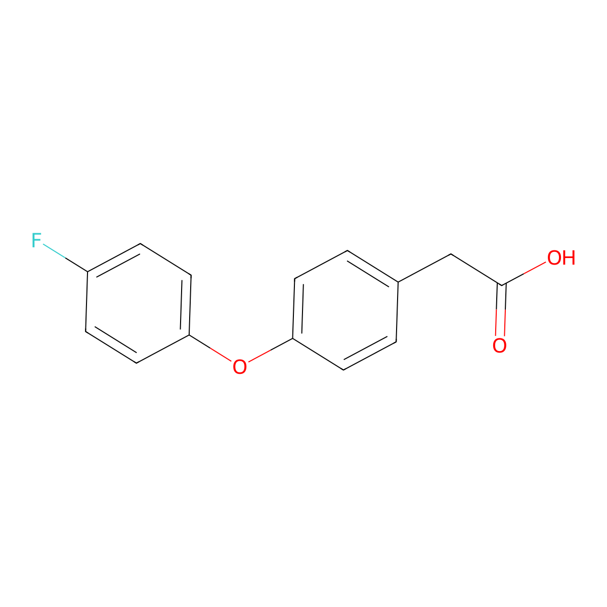 4-(4-Fluorophenoxy)phenylacetic acid molecular structure, CAS 41073-15-8