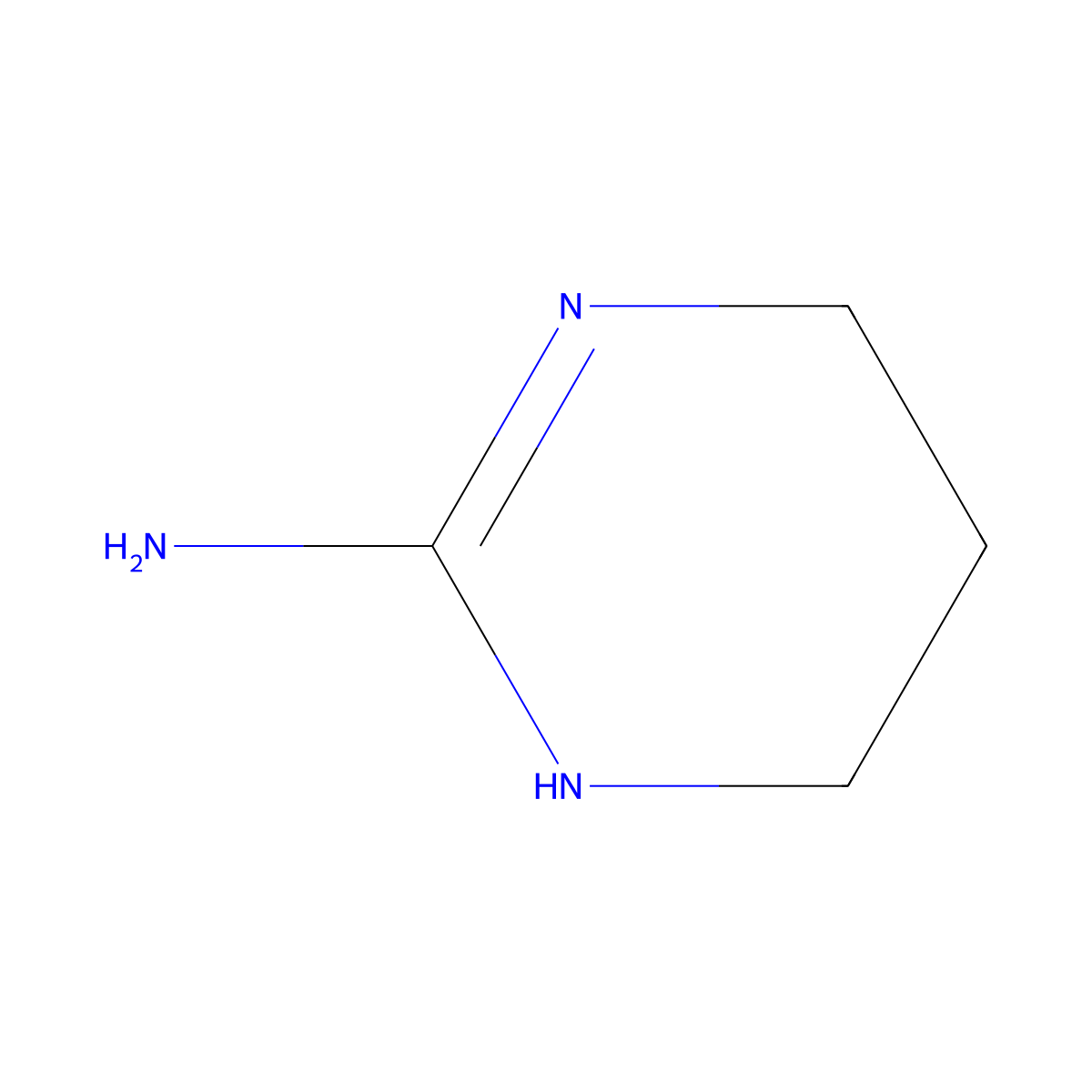 1,4,5,6-Tetrahydropyrimidin-2-amine molecular structure, CAS 41078-65-3
