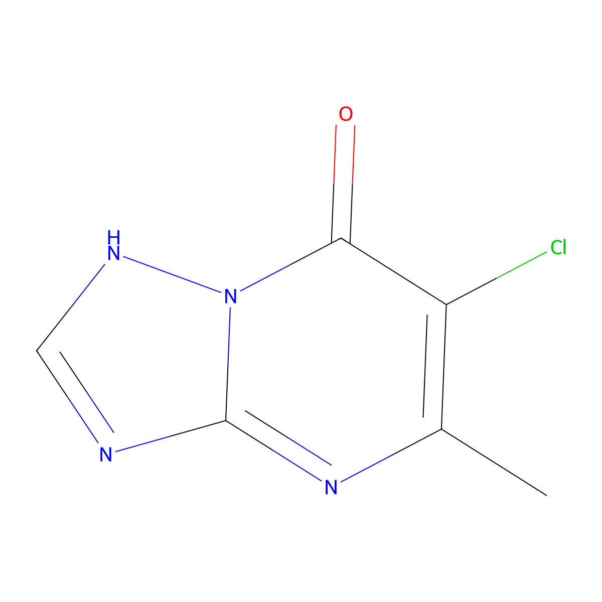 6-Chloro-5-methyl-4h-[1,2,4]triazolo[1,5-a]-pyrimidin-7-one molecular structure, CAS 41081-76-9