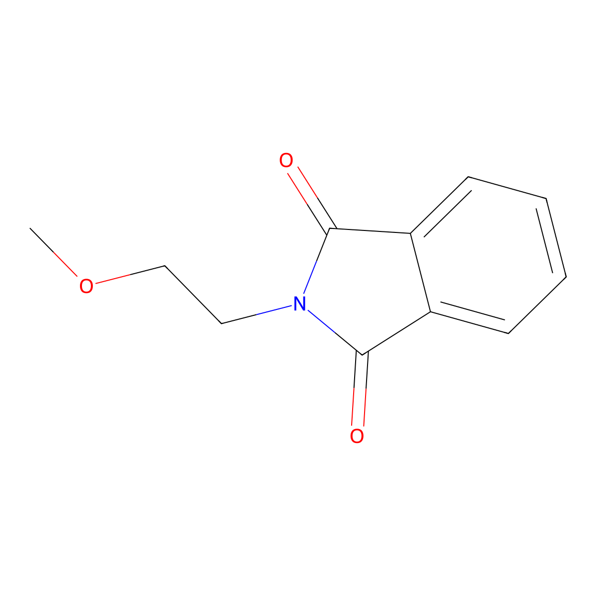 2-(2-methoxyethyl)-1H-isoindole-1,3(2H)-dione molecular structure, CAS 41081-97-4