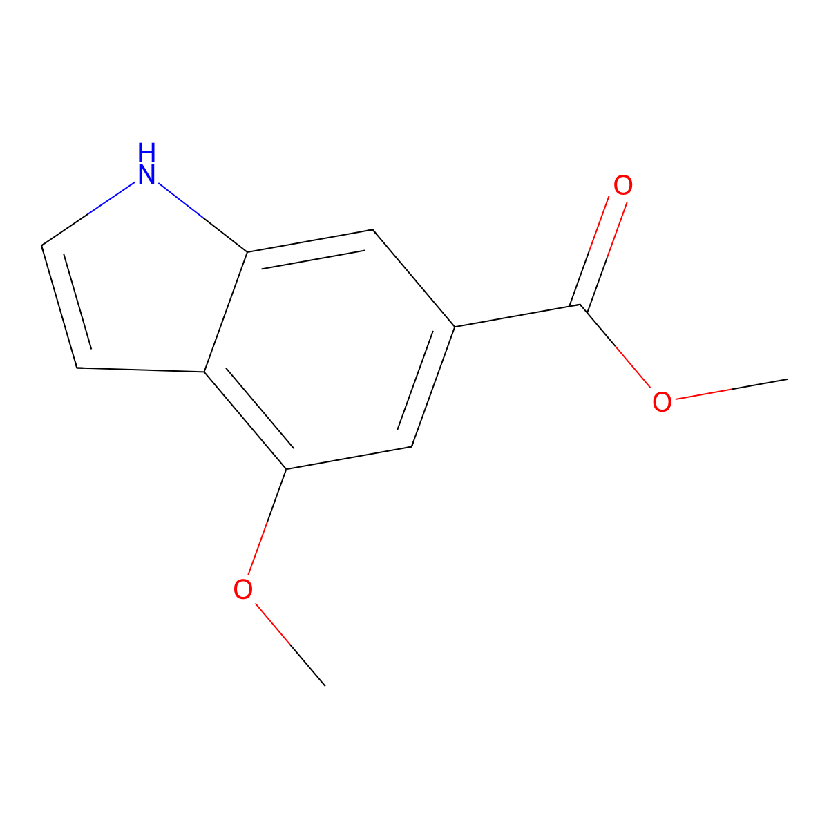 Methyl 4-methoxy-1H-indole-6-carboxylate molecular structure, CAS 41082-79-5