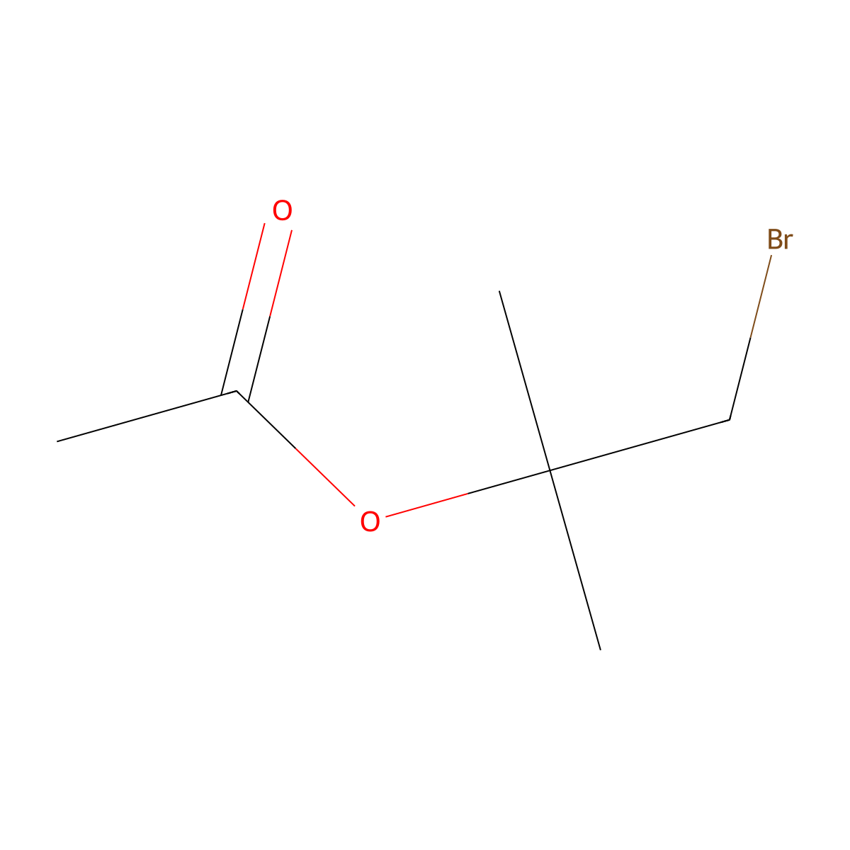 1-Bromo-2-methylpropan-2-yl acetate molecular structure, CAS 41084-87-1