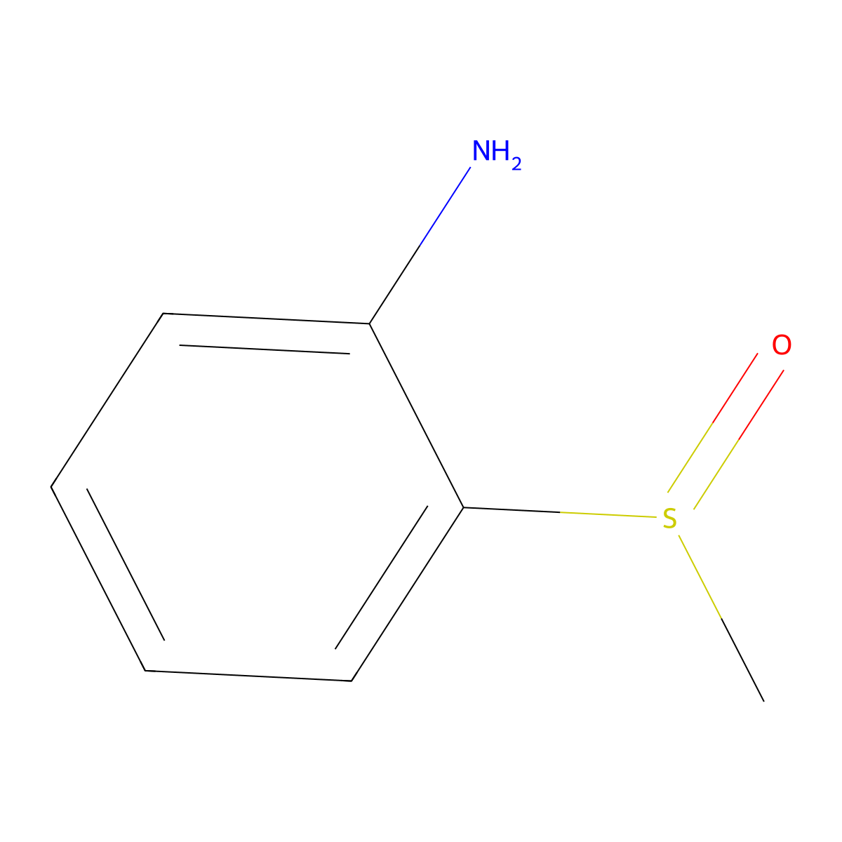 2-Methanesulfinylaniline molecular structure, CAS 41085-32-9