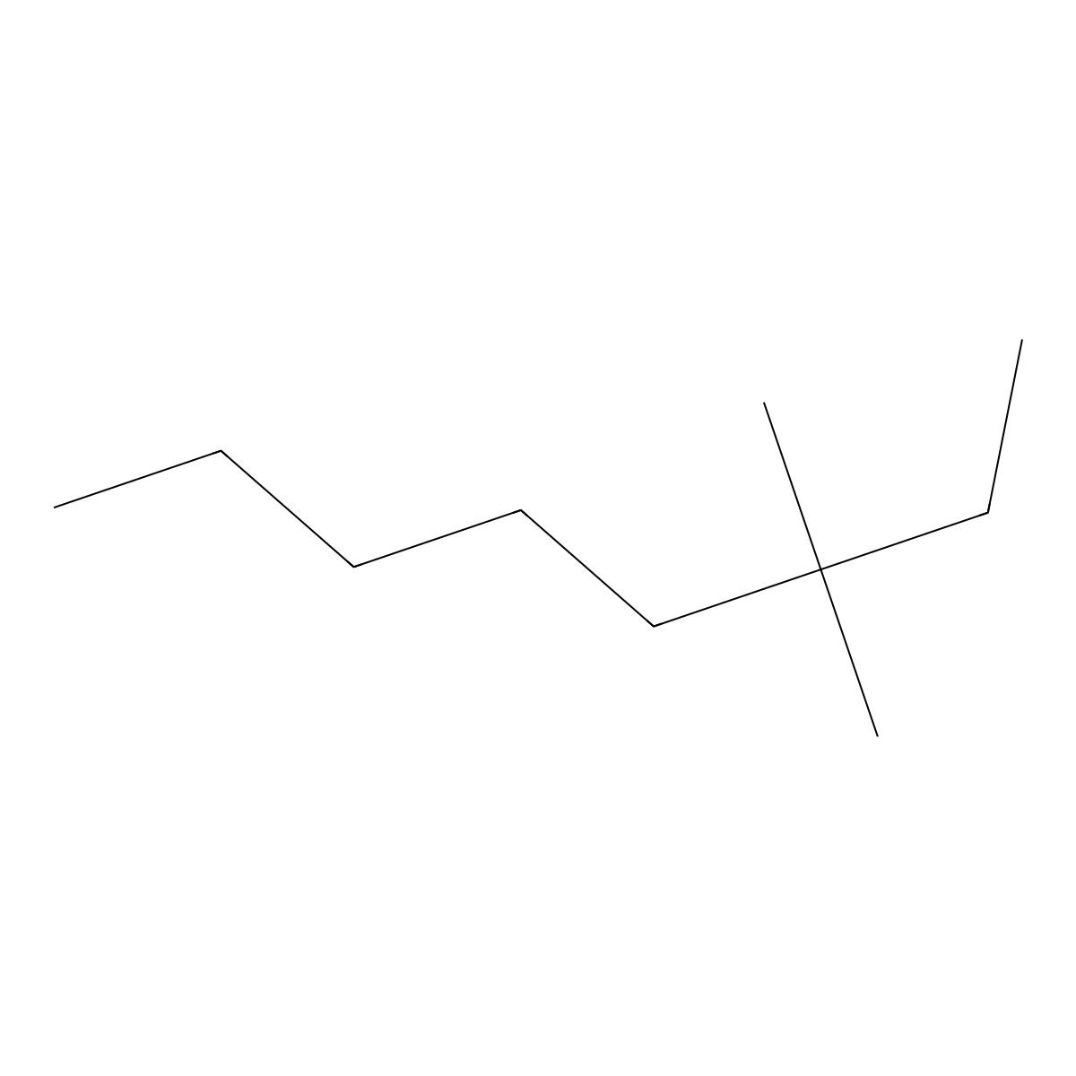 3,3-Dimethyloctane molecular structure, CAS 4110-44-5