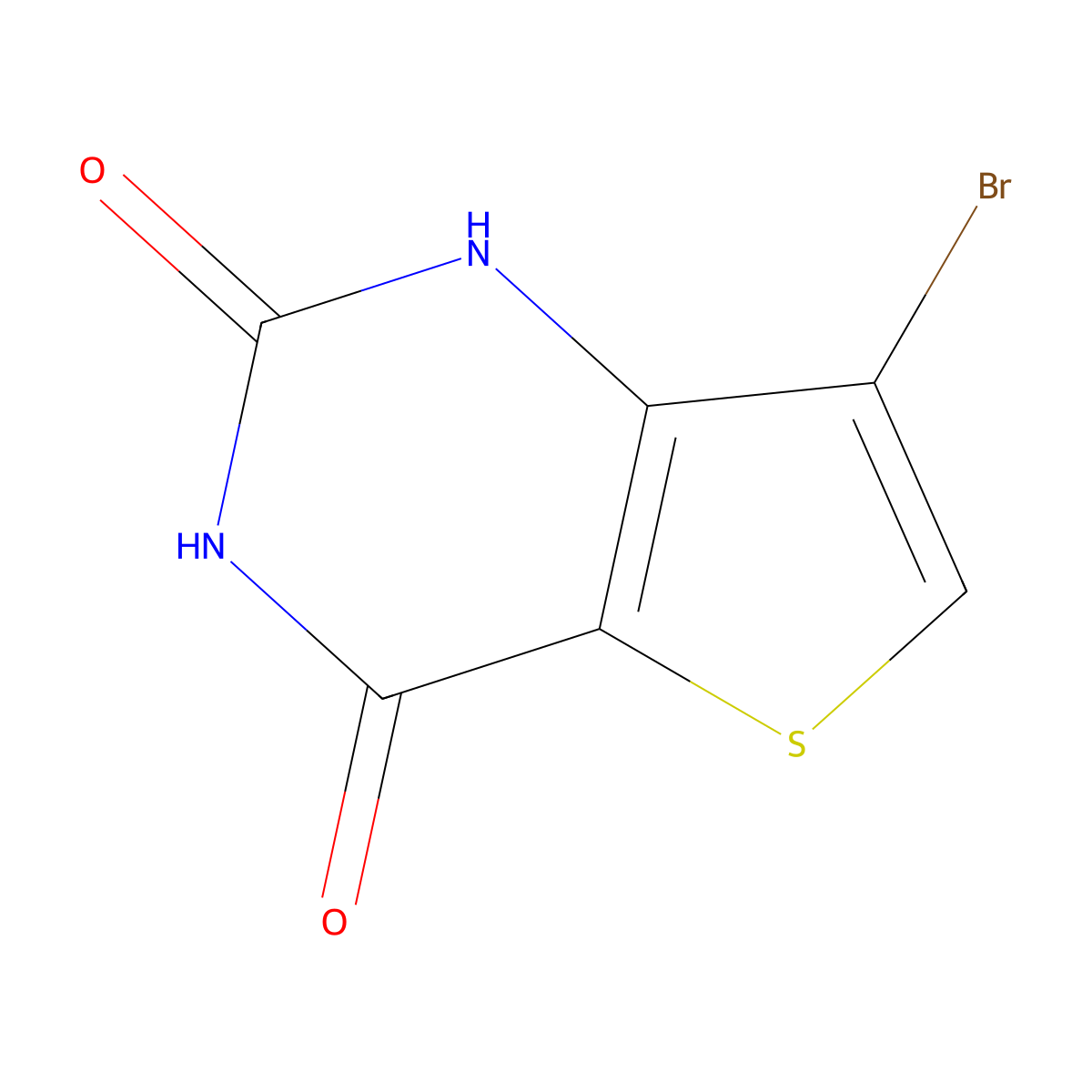 7-Bromothieno[3,2-d]pyrimidine-2,4(1h,3h)-dione molecular structure, CAS 41102-02-7
