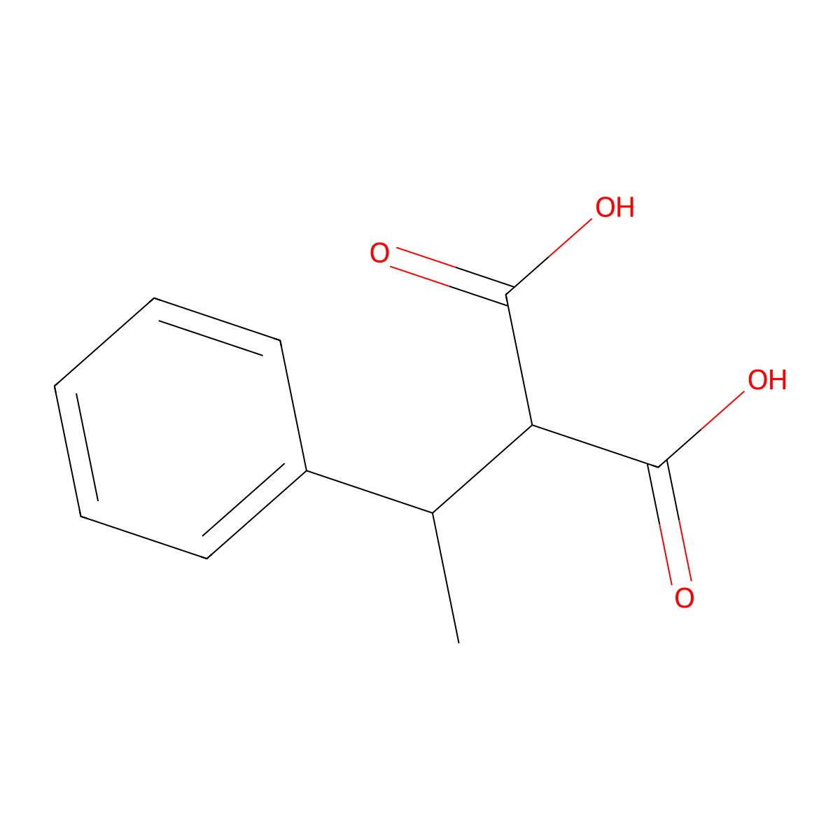 2-(1-Phenylethyl)malonic acid molecular structure, CAS 41103-90-6
