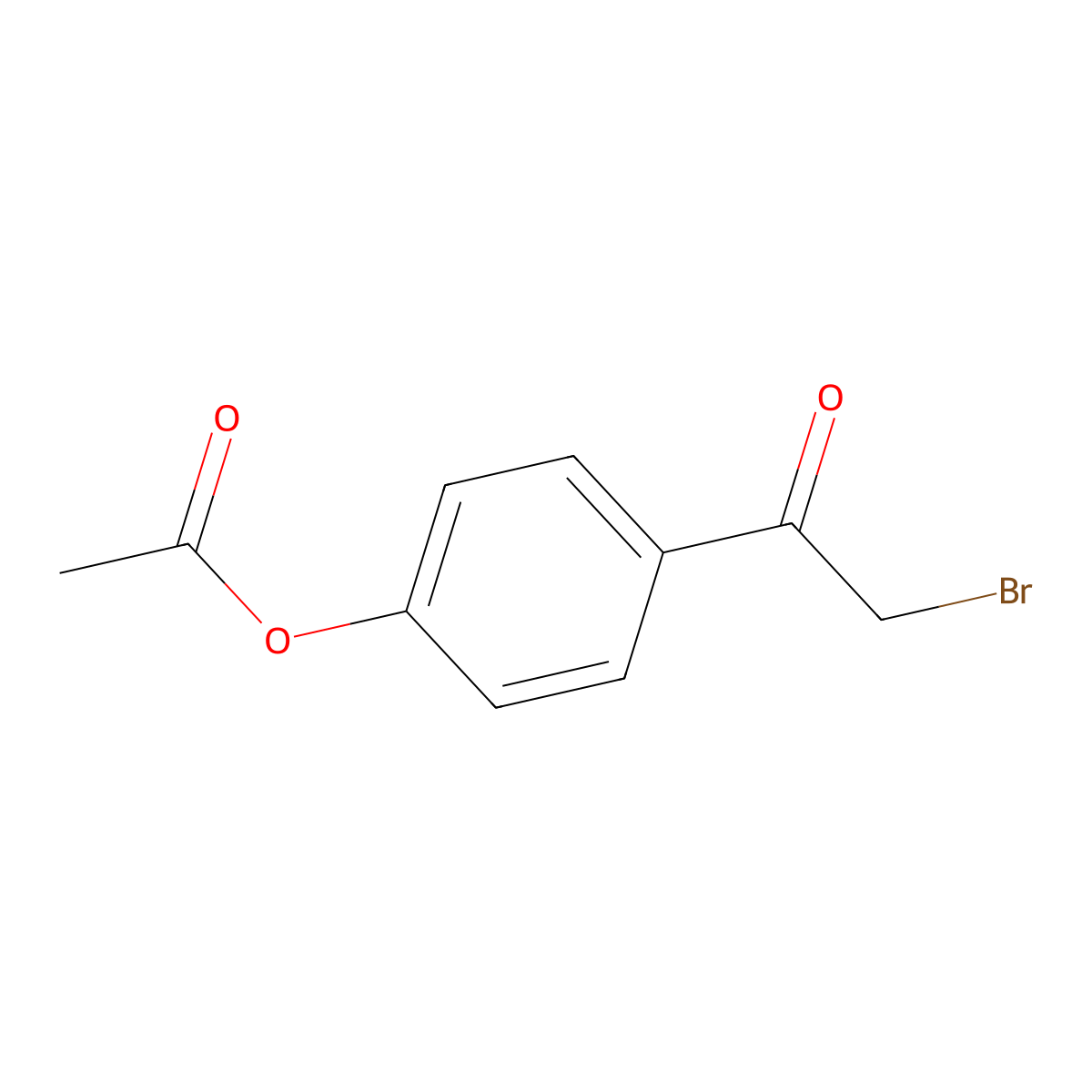 4-(2-Bromoacetyl)phenyl acetate molecular structure, CAS 41104-10-3