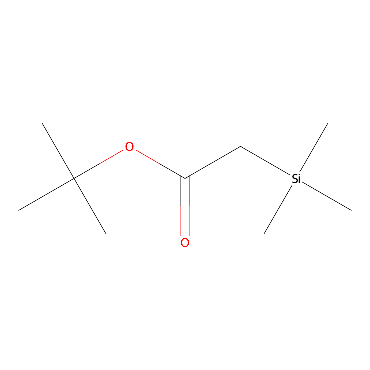 1,1-Dimethylethyl trimethylsilylacetate molecular structure, CAS 41108-81-0