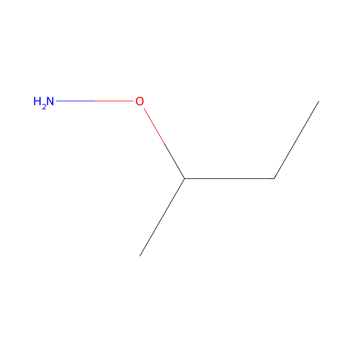 O-(butan-2-yl)hydroxylamine molecular structure, CAS 41109-12-0