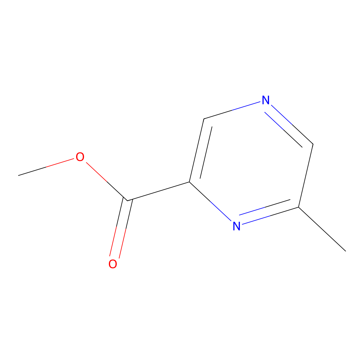 Methyl 6-methylpyrazine-2-carboxylate molecular structure, CAS 41110-38-7