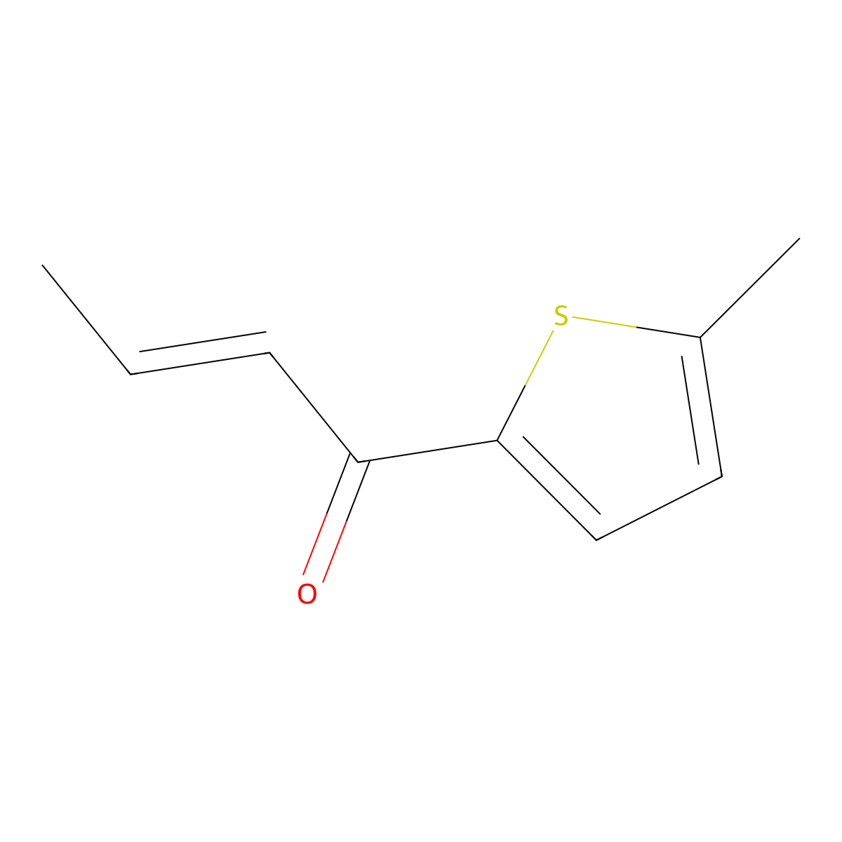 1-(5-Methyl-2-thienyl)-2-buten-1-one molecular structure, CAS 41112-78-1