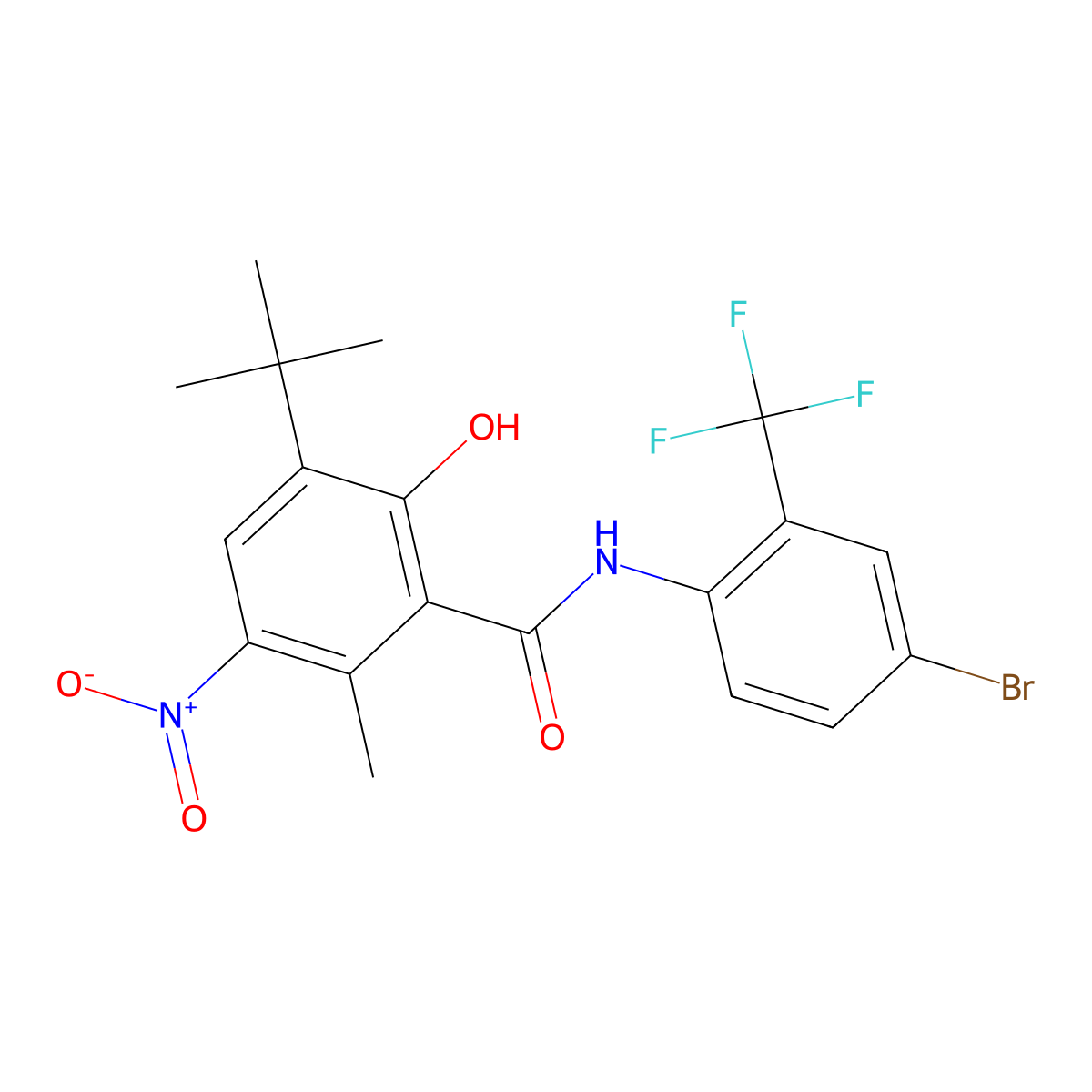 Bromoxanide molecular structure, CAS 41113-86-4