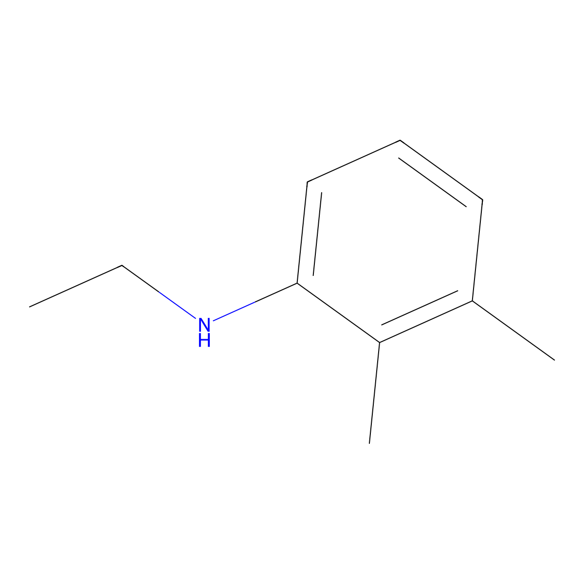 N-Ethyl-2,3-dimethylaniline molecular structure, CAS 41115-23-5