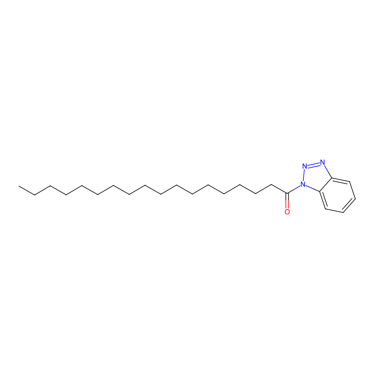 1-(Benzotriazol-1-yl)octadecan-1-one molecular structure, CAS 41115-64-4