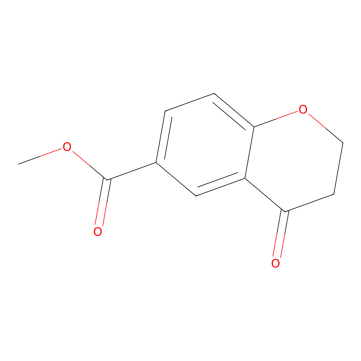 Methyl 4-oxochromane-6-carboxylate molecular structure, CAS 41118-19-8