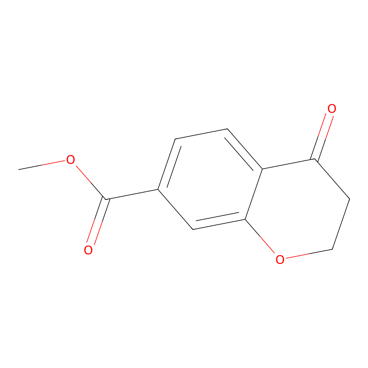 Methyl 4-oxochroman-7-carboxylate molecular structure, CAS 41118-21-2