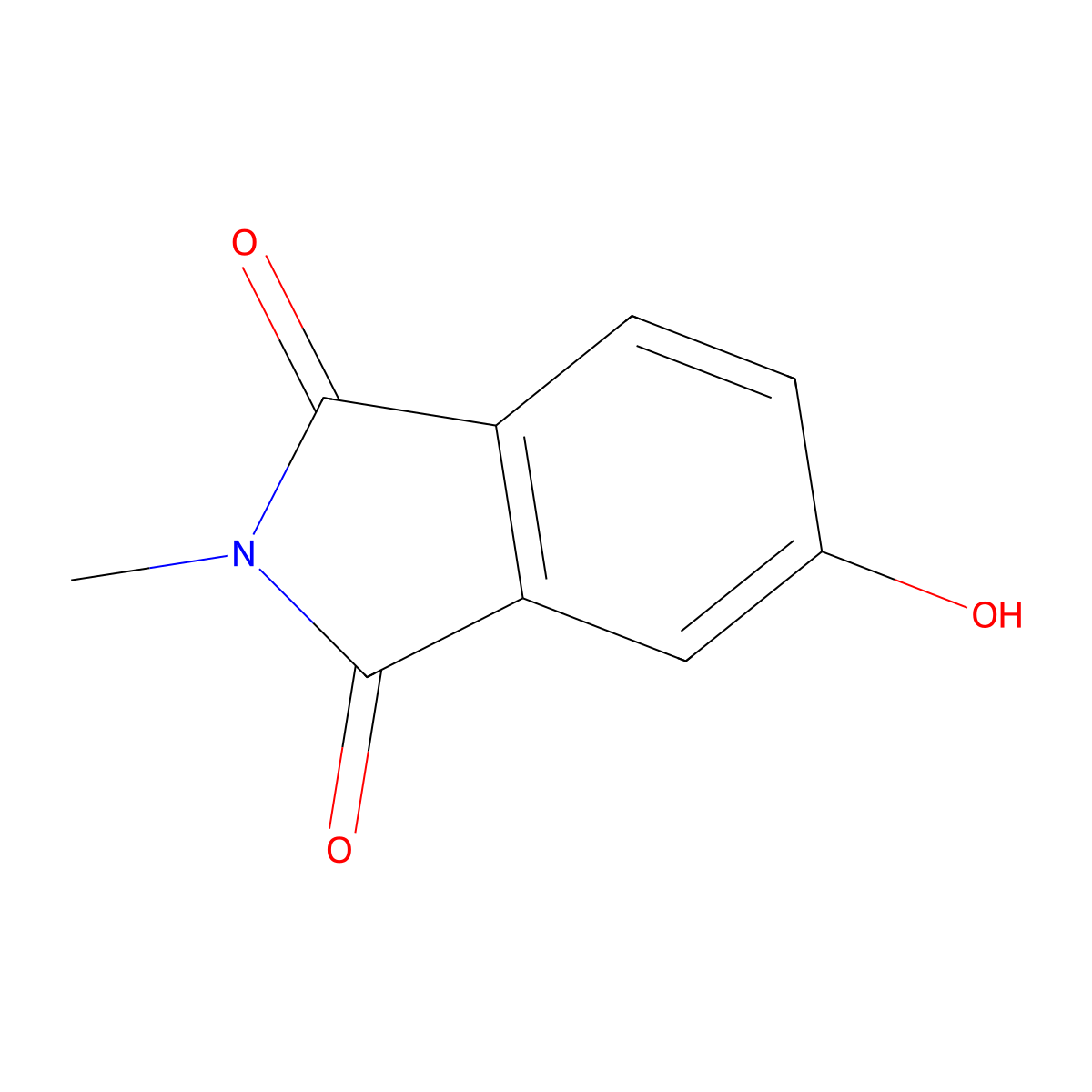 5-hydroxy-2-methyl-2,3-dihydro-1H-isoindole-1,3-dione molecular structure, CAS 4112-65-6