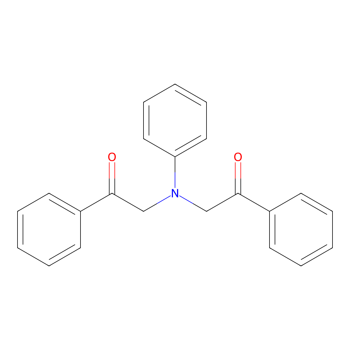 2,2'-(Phenylimino)bis(1-phenylethanone) molecular structure, CAS 41120-12-1