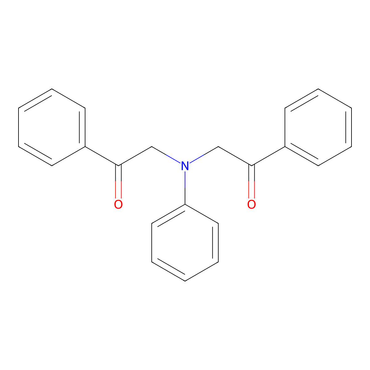 2,2'-(Phenylimino)bis(1-phenylethanone) molecular structure, CAS 41120-12-1