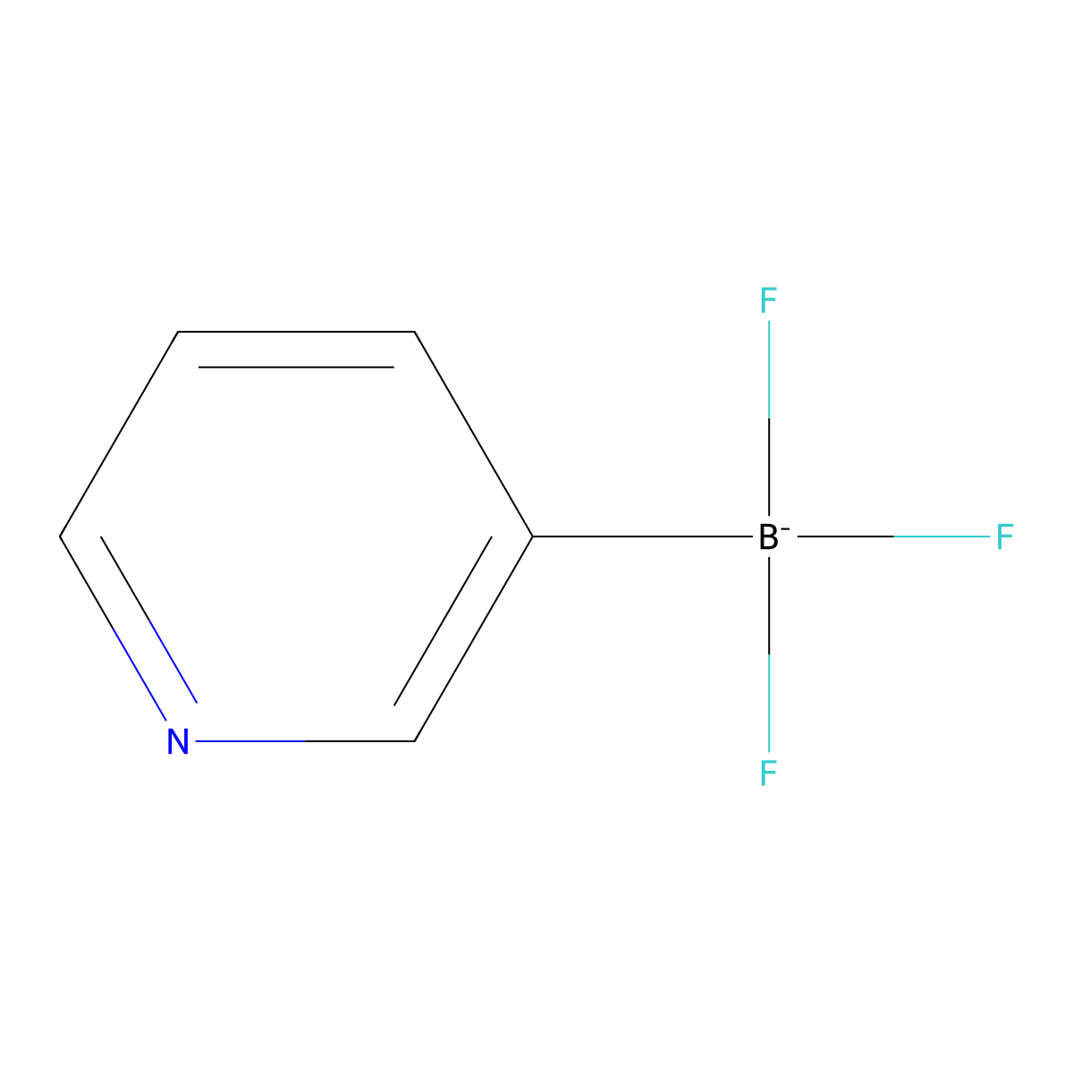 Borate(1-), trifluoro-3-pyridinyl-, (T-4)- molecular structure, CAS 411206-90-1