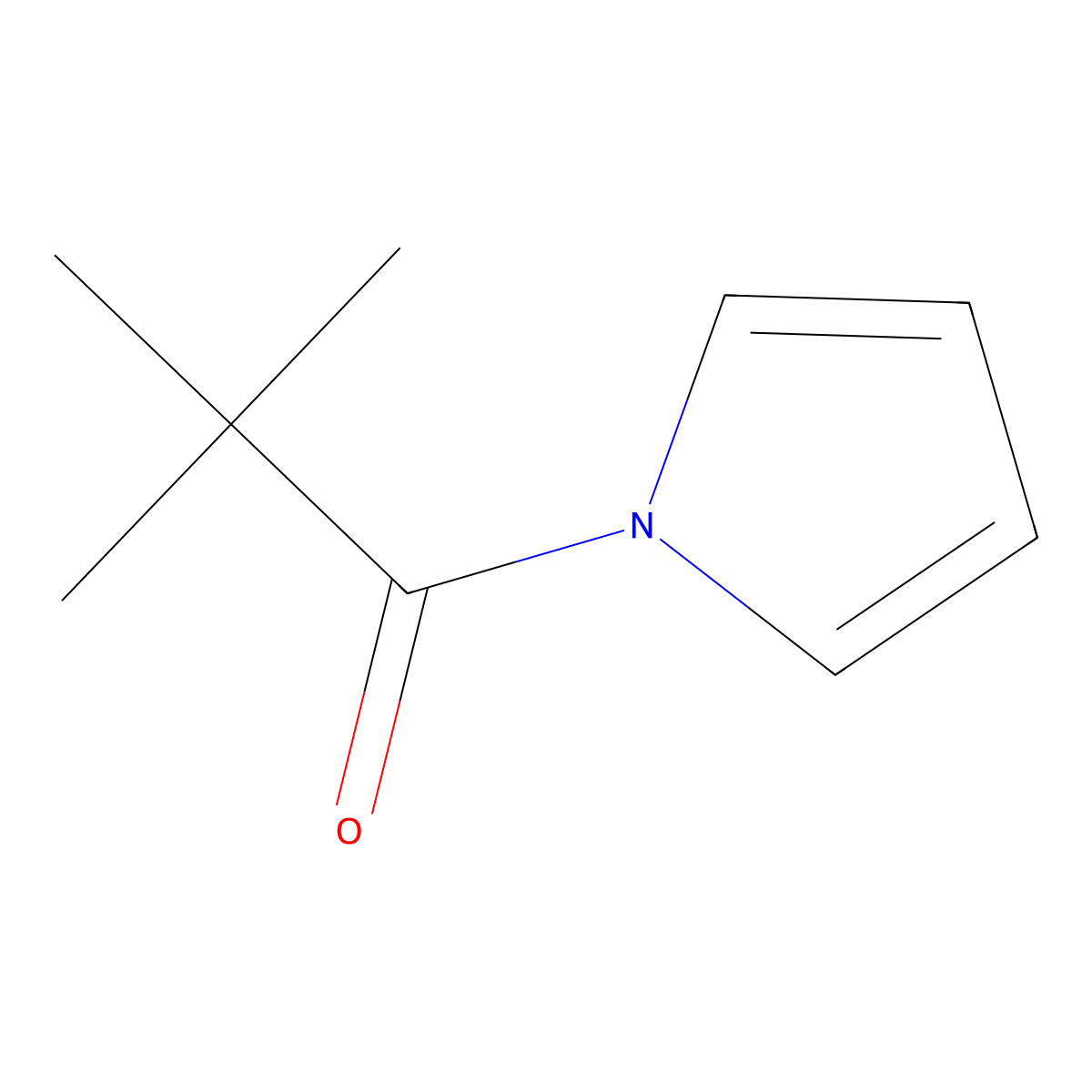 2,2-Dimethyl-1-(1H-pyrrol-1-yl)propan-1-one molecular structure, CAS 411208-03-2
