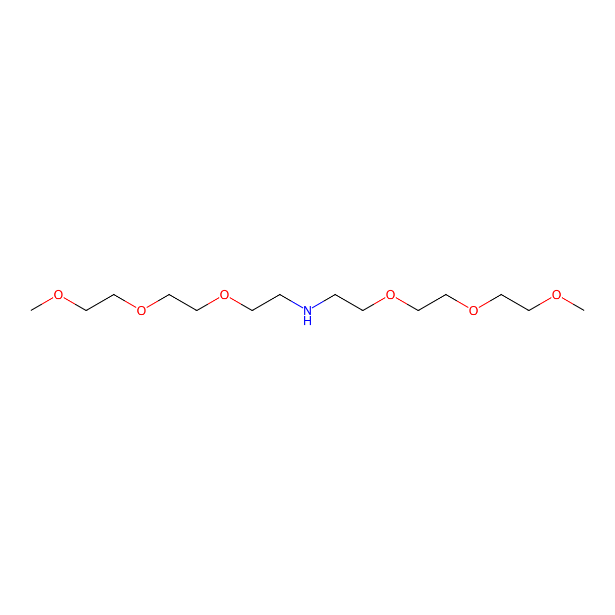 2-(2-(2-Methoxyethoxy)ethoxy)-N-(2-(2-(2-methoxyethoxy)ethoxy)ethyl)ethanamine molecular structure, CAS 41121-04-4