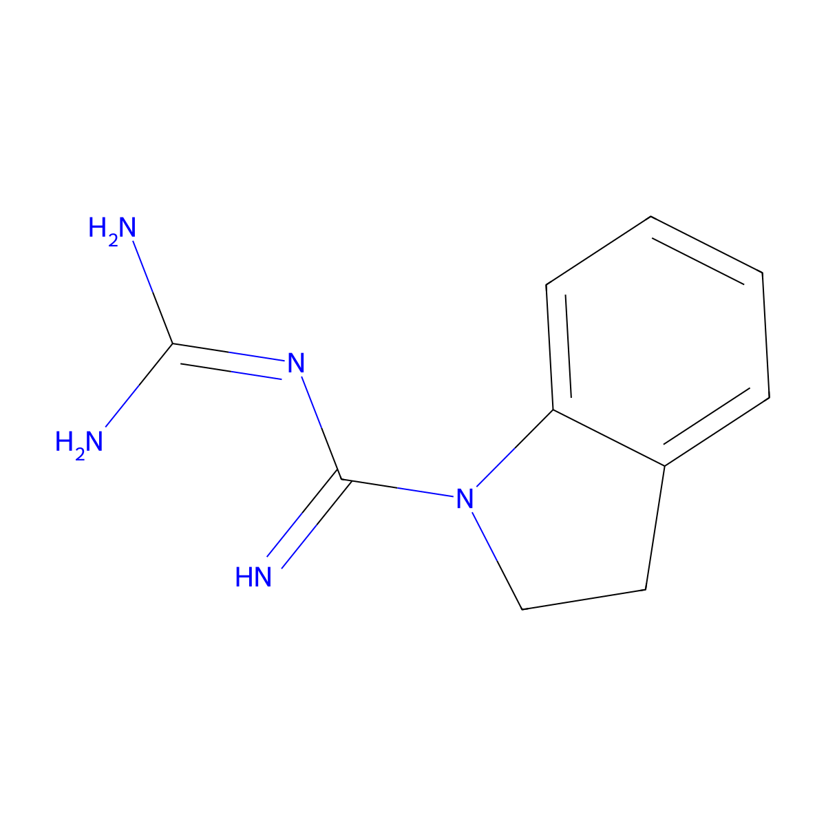 N-[amino(imino)methyl]indoline-1-carboximidamide molecular structure, CAS 411211-41-1