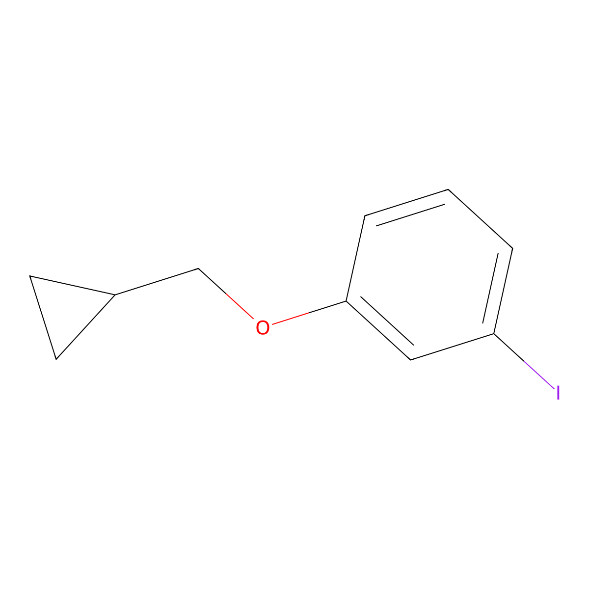 1-(Cyclopropylmethoxy)-3-iodobenzene molecular structure, CAS 411229-62-4