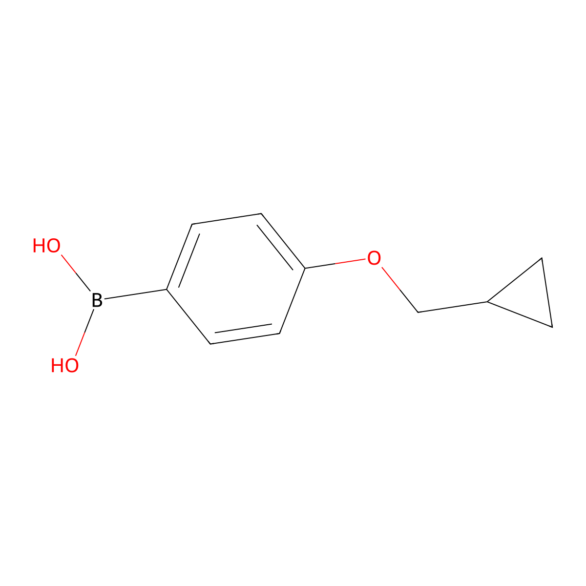 4-(Cyclopropylmethoxy)benzeneboronic acid molecular structure, CAS 411229-67-9