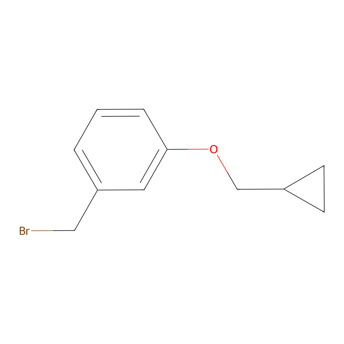1-(Bromomethyl)-3-(cyclopropylmethoxy)benzene molecular structure, CAS 411229-86-2