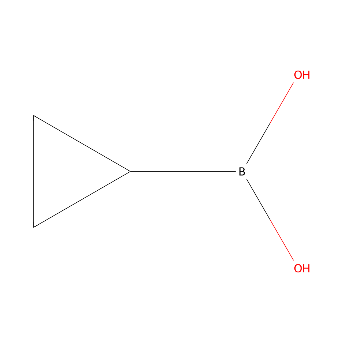 Cyclopropylboronic acid molecular structure, CAS 411235-57-9