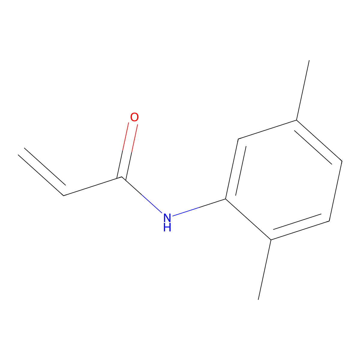 N-(2,5-dimethylphenyl)prop-2-enamide molecular structure, CAS 411236-58-3