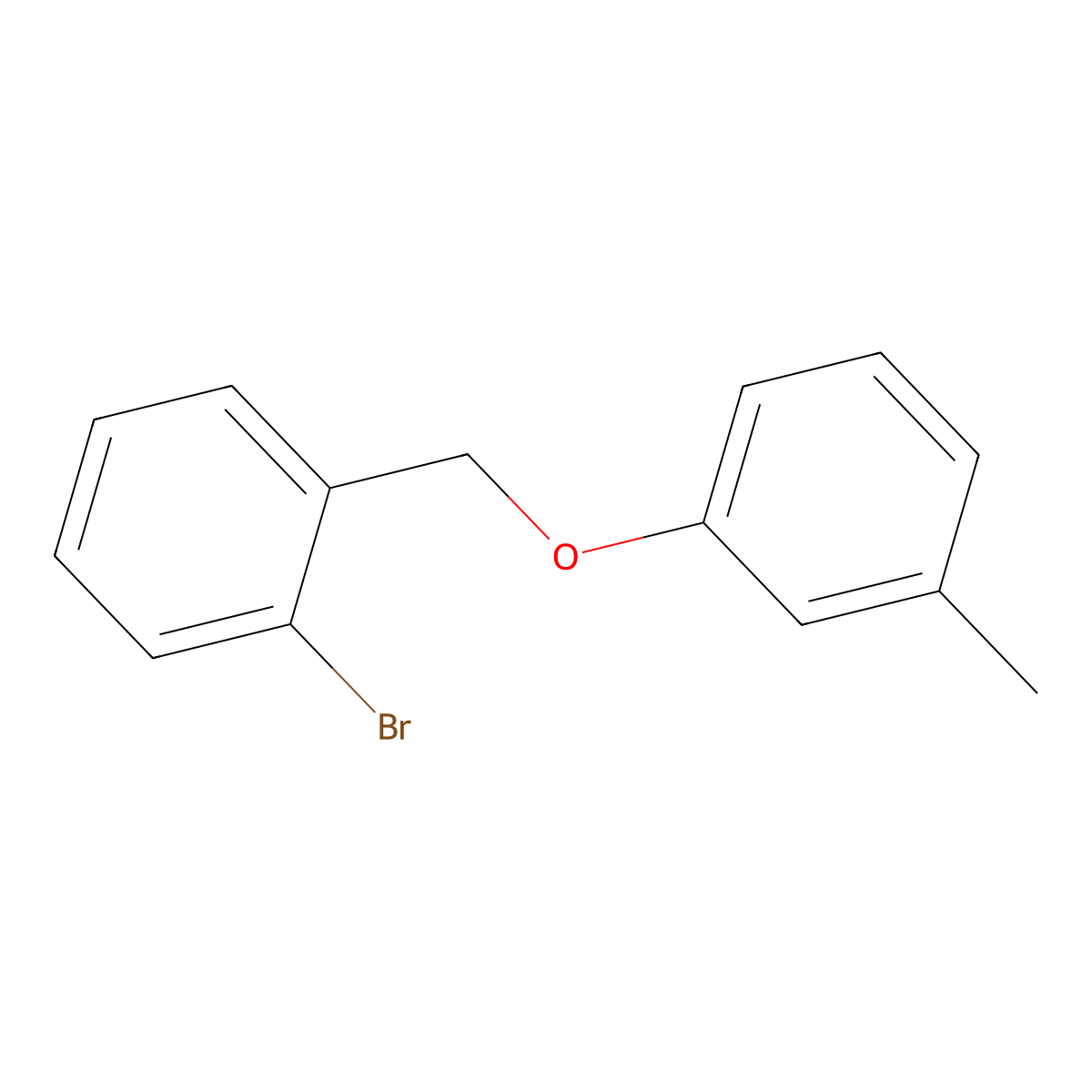 2-Bromobenzyl-(3-methylphenyl)ether molecular structure, CAS 411238-70-5