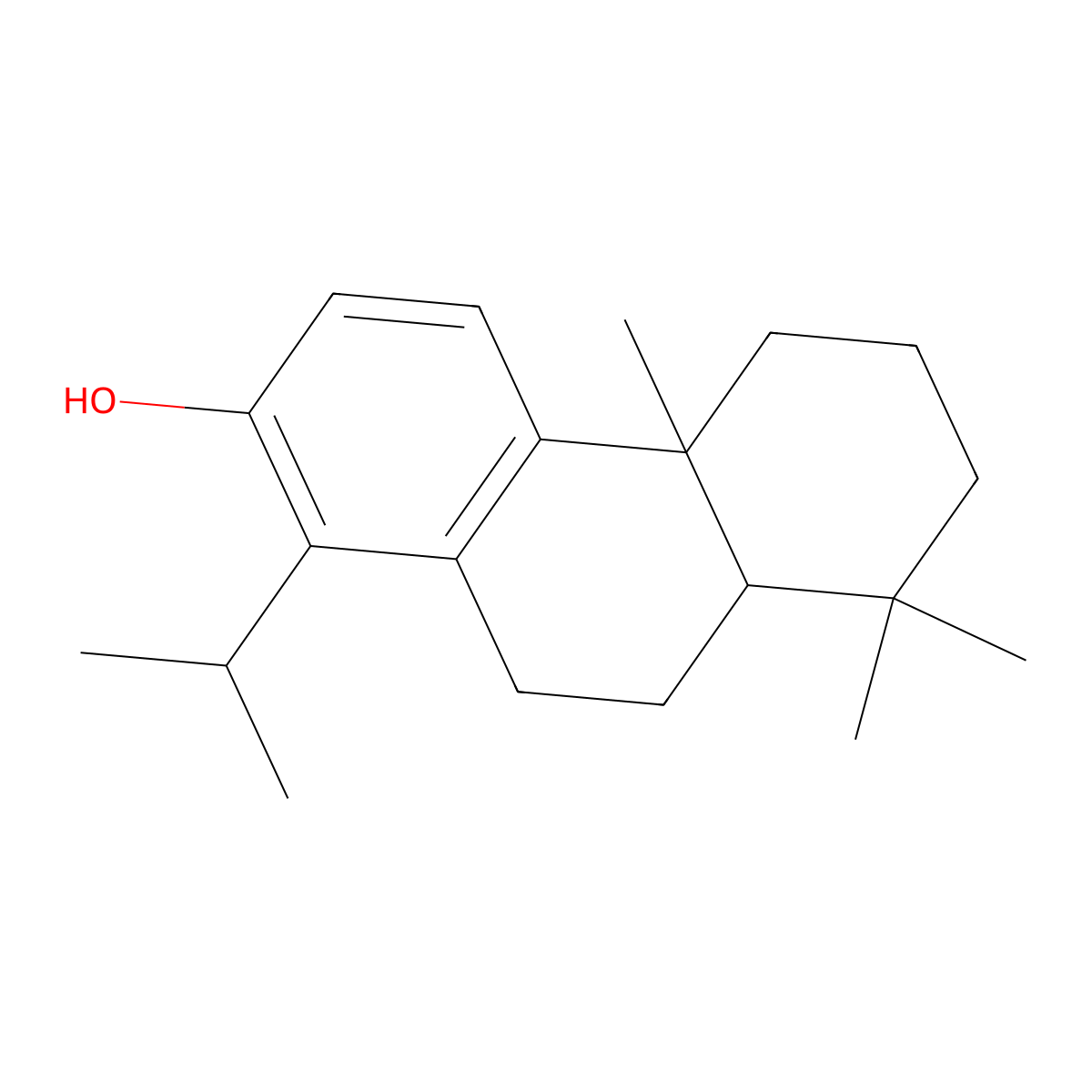 4b,5,6,7,8,8a,9,10-Octahydro-4b,8,8-trimethyl-1-(1-methylethyl)-2-phenanthrenol molecular structure, CAS 411239-21-9