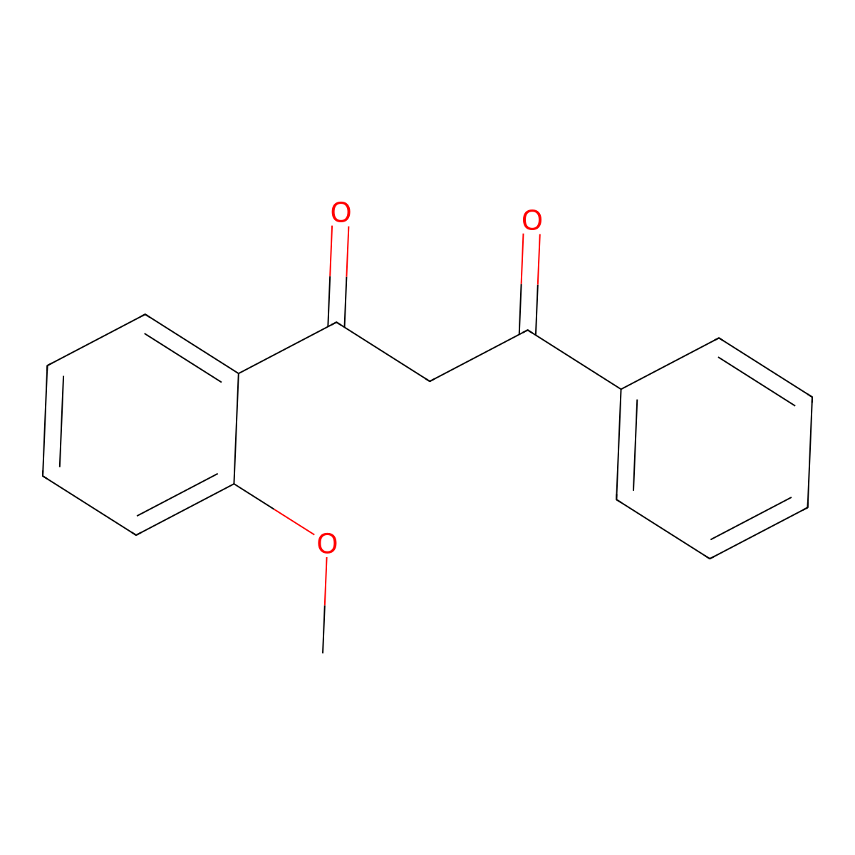 1-(2-Methoxyphenyl)-3-phenyl-1,3-propanedione molecular structure, CAS 41126-22-1