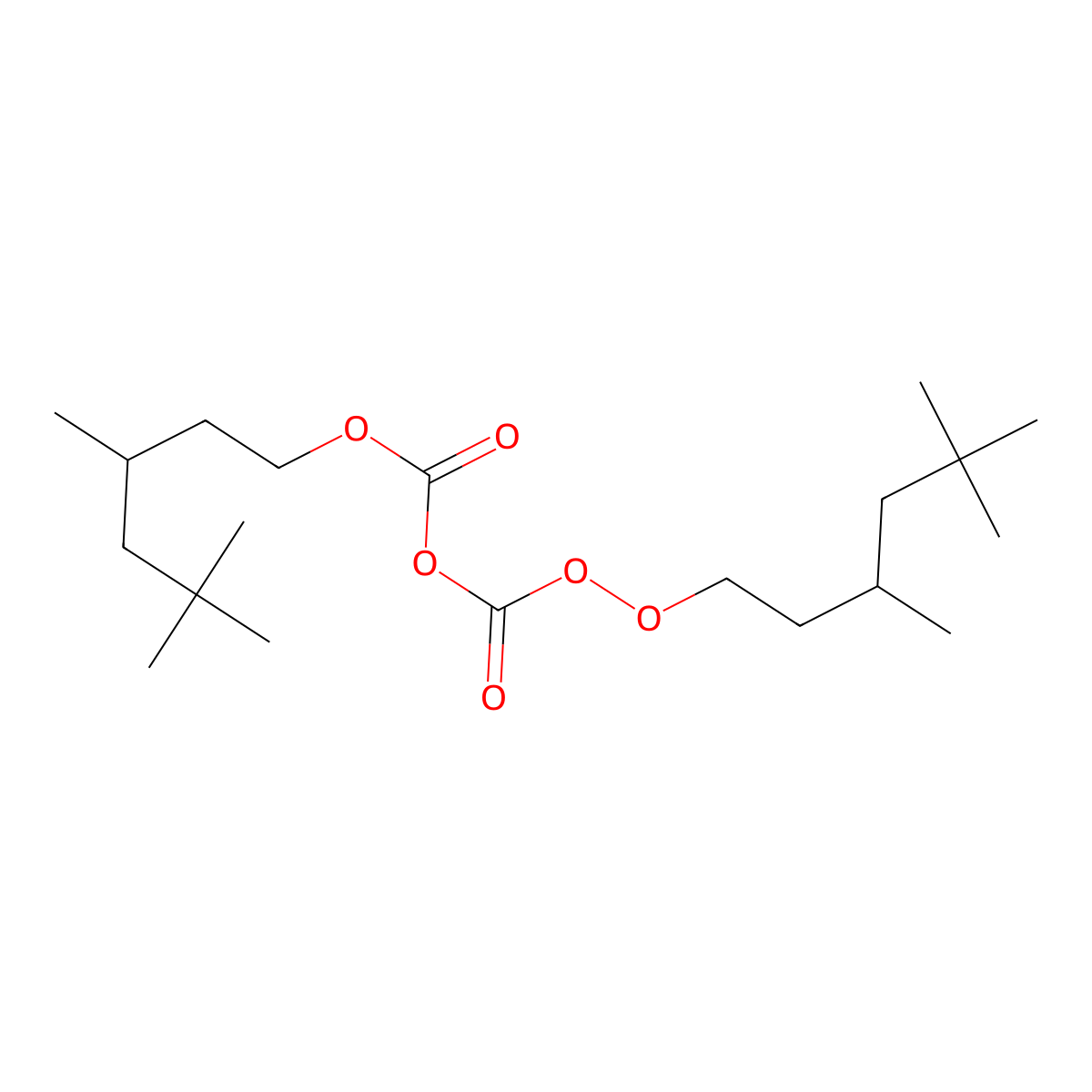 Bis(3,5,5-trimethylhexyl) peroxydicarbonate molecular structure, CAS 4113-15-9