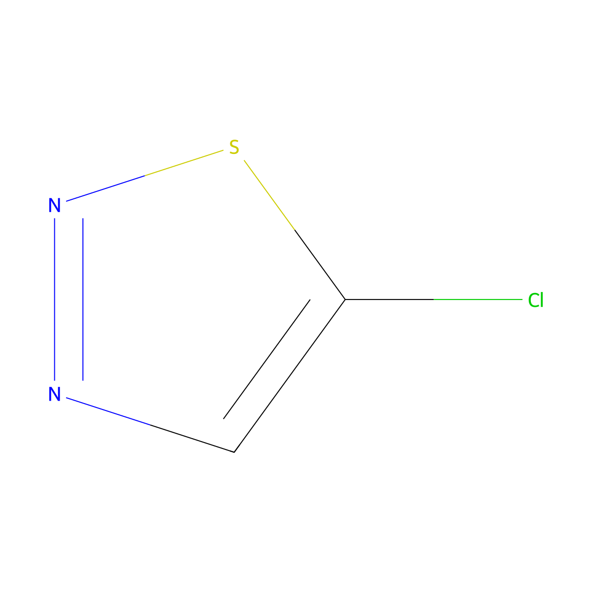 5-Chloro-1,2,3-thiadiazole molecular structure, CAS 4113-57-9