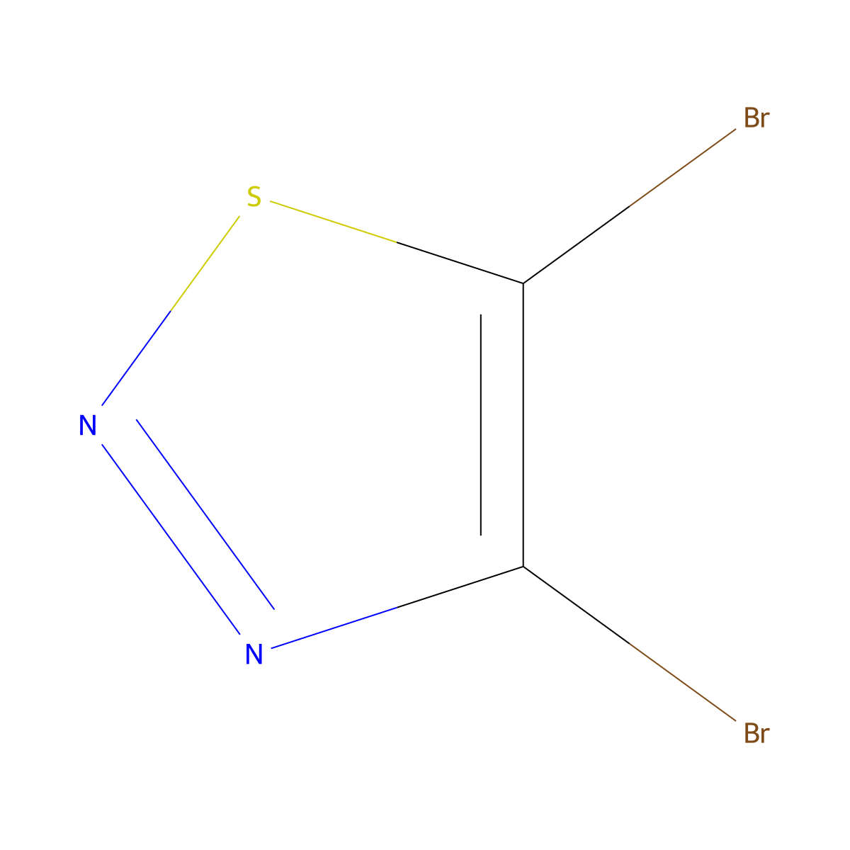 4,5-Dibromo-1,2,3-thiadiazole molecular structure, CAS 4113-58-0