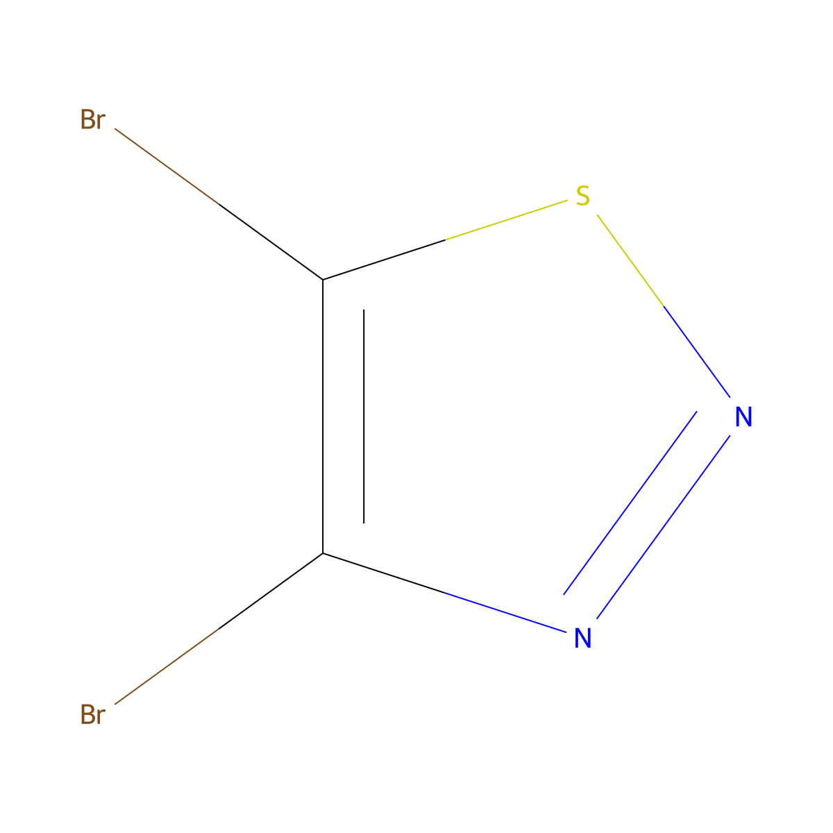 4,5-Dibromo-1,2,3-thiadiazole molecular structure, CAS 4113-58-0