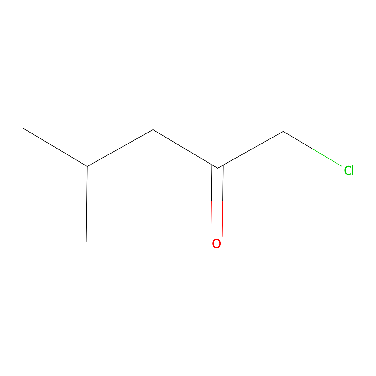 1-Chloro-4-methylpentan-2-one molecular structure, CAS 4113-63-7