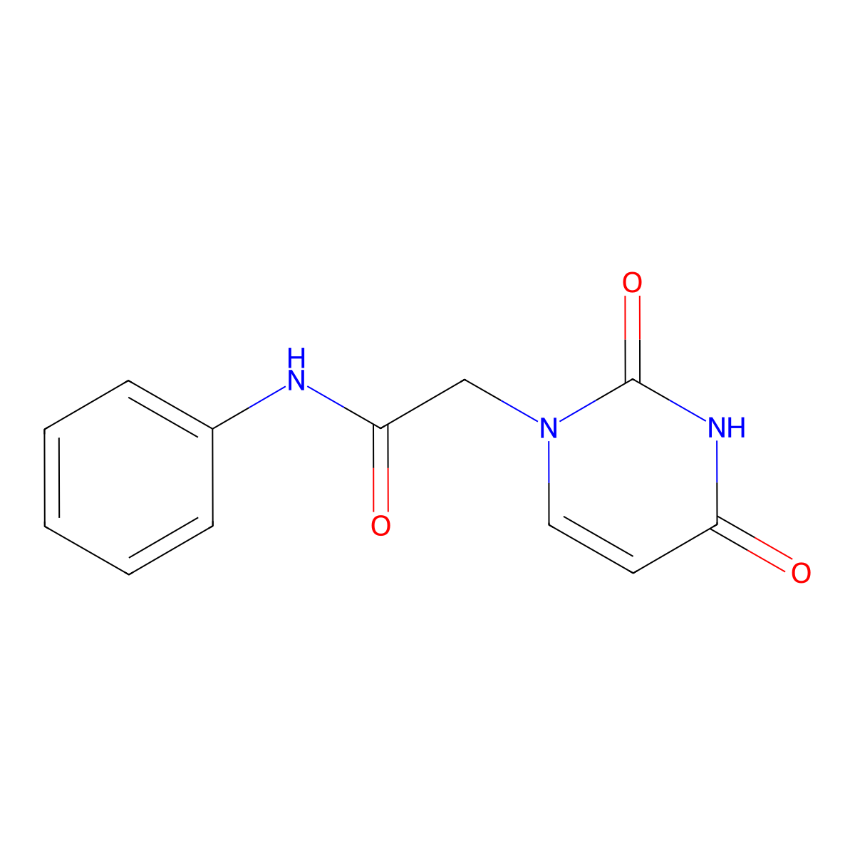 2-(2,4-Dioxo-3,4-dihydropyrimidin-1(2h)-yl)-n-phenylacetamide molecular structure, CAS 4113-87-5