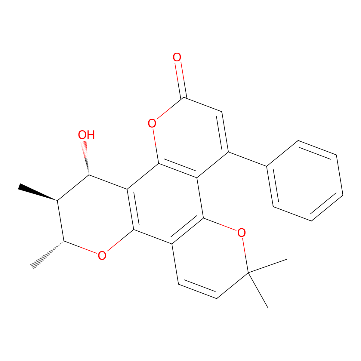 Inophyllum B molecular structure, CAS 41135-06-2