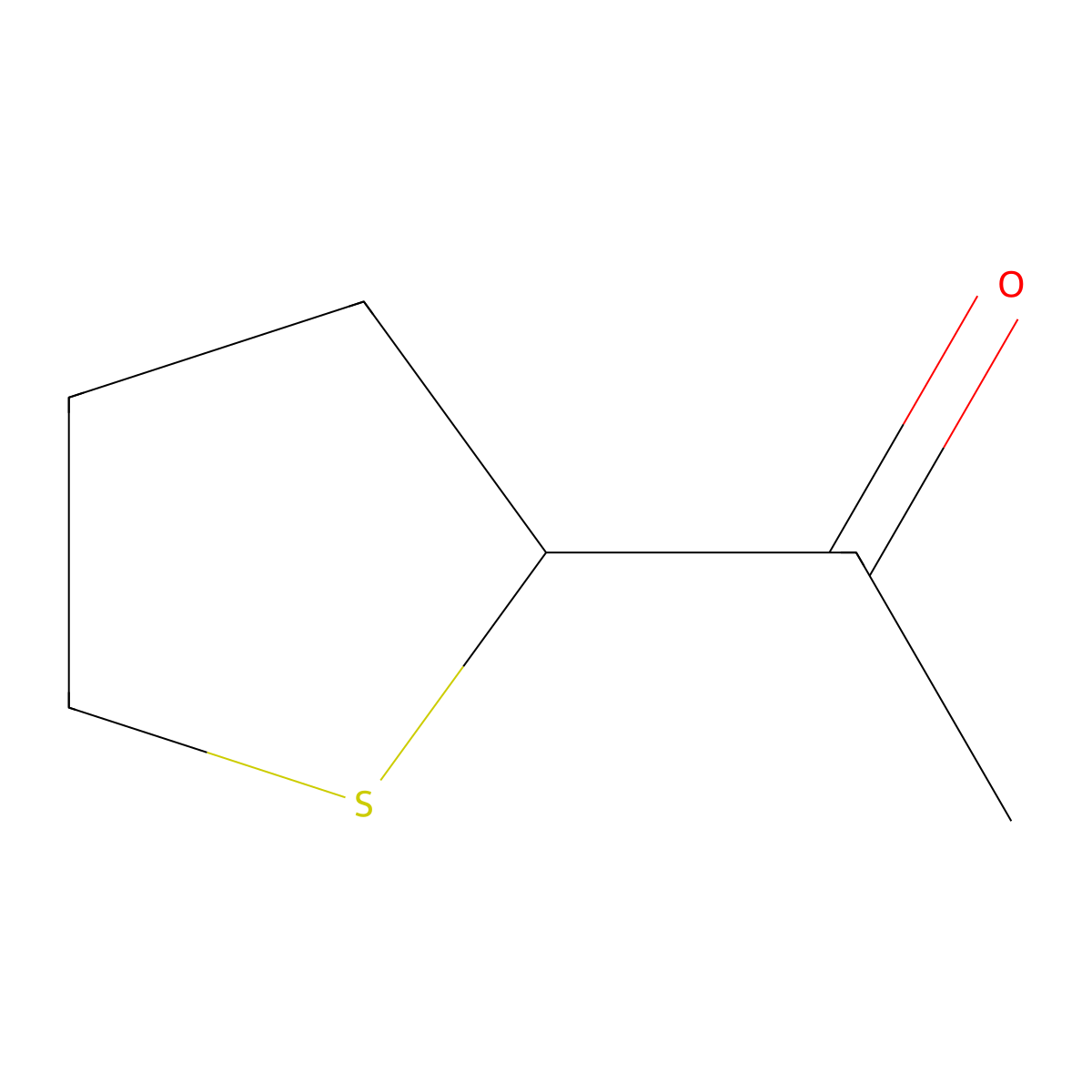 1-(Thiolan-2-yl)ethan-1-one molecular structure, CAS 41137-44-4