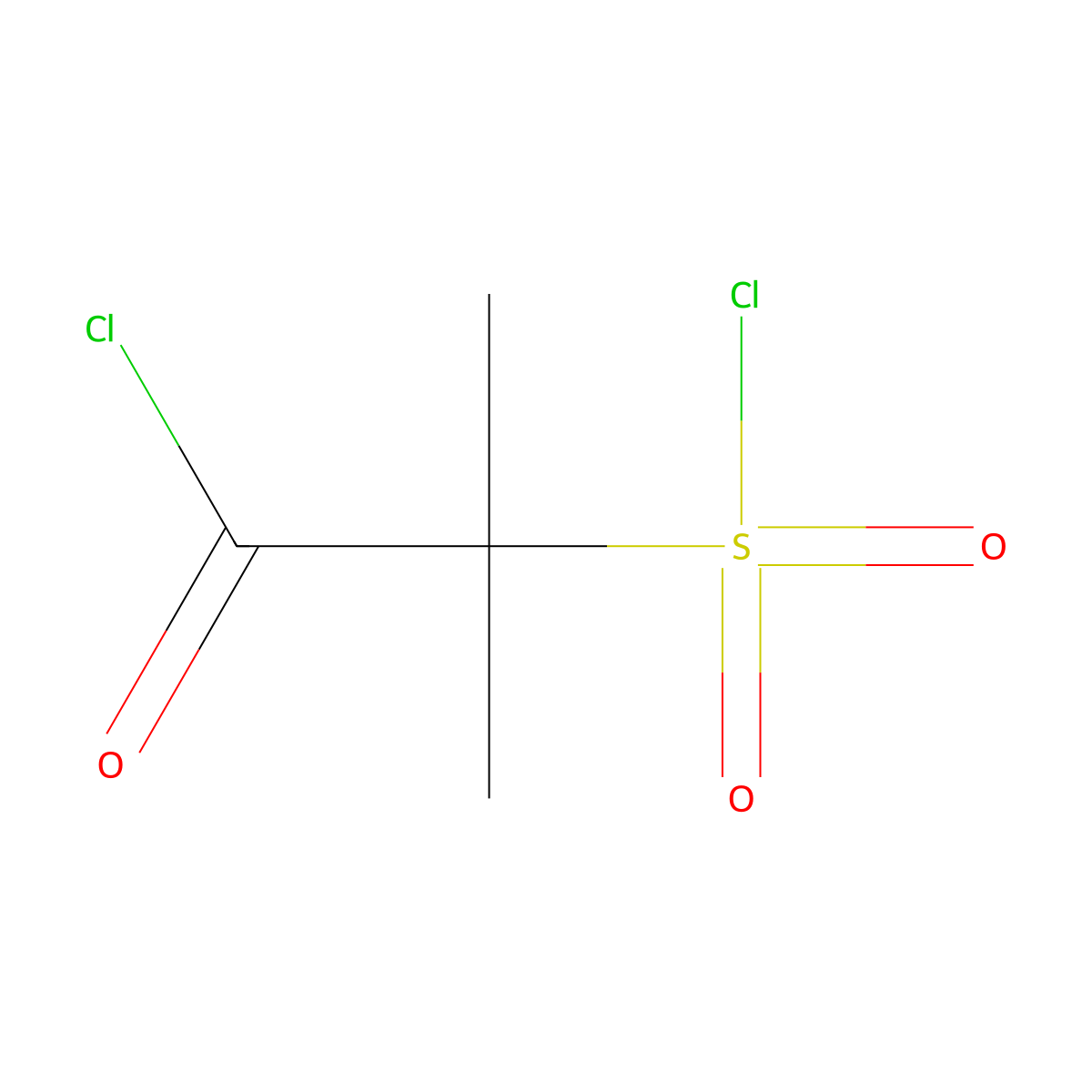 2-(Chlorosulfonyl)-2-methylpropanoyl chloride molecular structure, CAS 41138-76-5